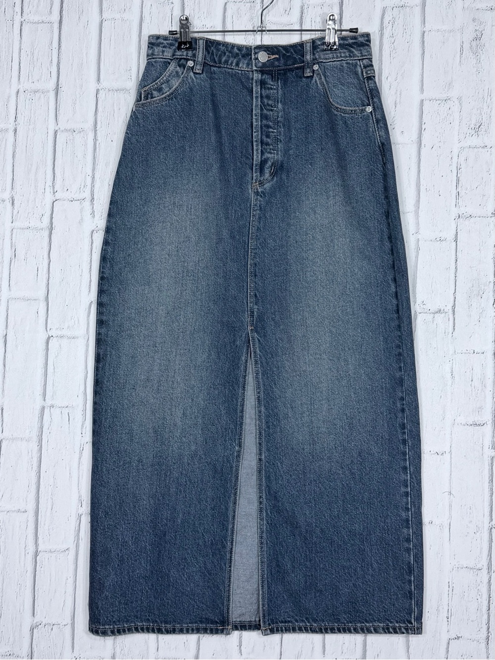 👖 Rolla’s Chicago Denim Midi Skirt Lyocell Vintage Blue Size 9/27 NWT